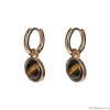Серьги Fiore Luna, TIGER EYE, LE1115 BR/G, золотистые
